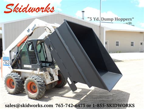 skid steer fork hopper